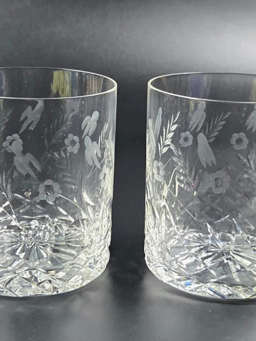 Vintage Rogaska Gallia - Double Old Fashioned Glasses - Set of 2 - Discontinued